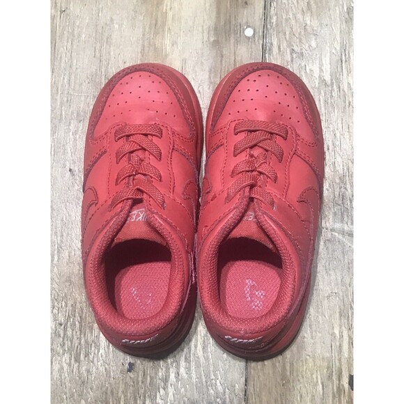 Nike Dunk Low Track Red Toddler (DH9761-601) Size 8C (TD) - Picture 3 of 8